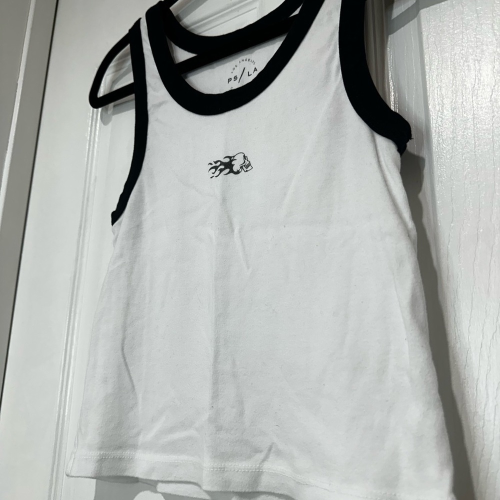 PacSun Black and White Muscle Tee